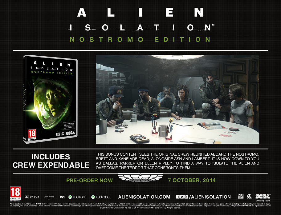 Alien: Isolation. Nostromo Edition - видеоигра для PS4 (русская версия) купить в интернет-магазине icover