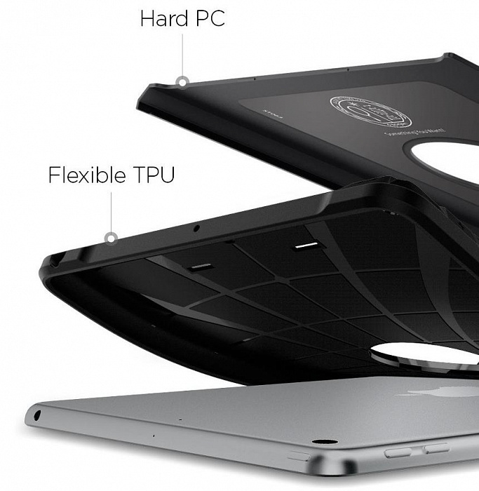 Чехол Spigen Tough Armor (053CS21820) для iPad 9.7" (Black) купить в интернет-магазине icover