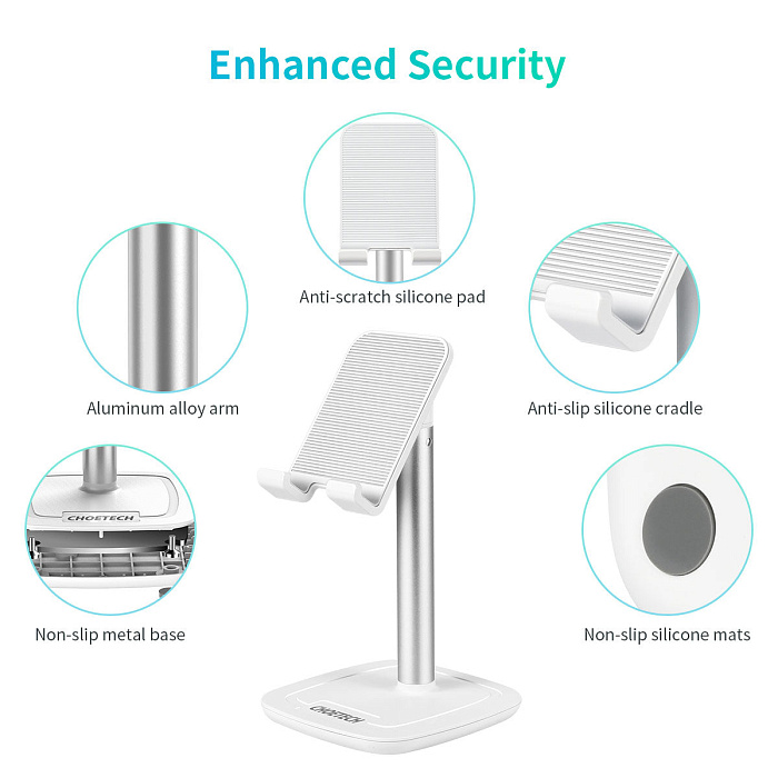 Подставка Choetech Handy Stander H035 для планшетов и смартфонов (White) купить в интернет-магазине icover