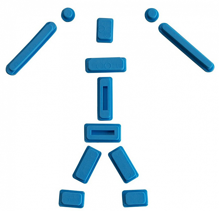 Заглушки портов i-Blason Anti Dust Cup 12psc для MacBook Pro Retina/Macbook Air (Blue) купить в интернет-магазине icover