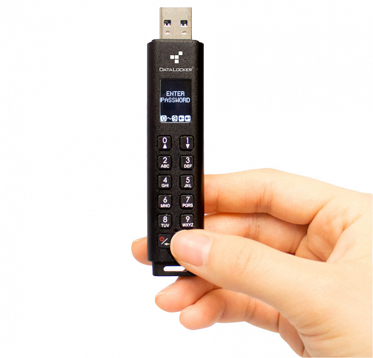 Защищенный USB-накопитель DataLocker Sentry K300 64Gb (Black) купить в интернет-магазине icover