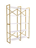 Стеллаж двойной лофт RIDBERG CHICAGO 5 полок (White/Gold) купить в интернет-магазине icover