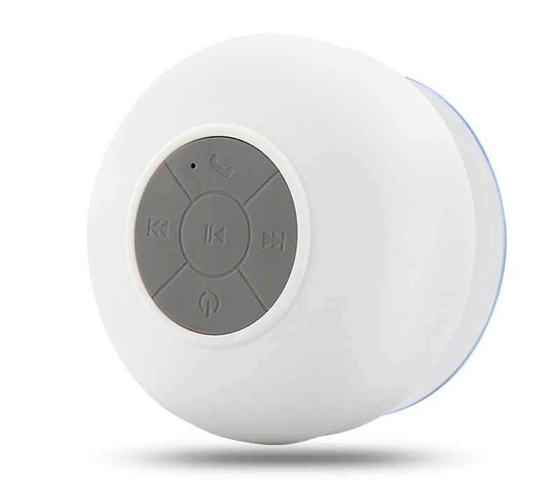 Waterproof Bluetooth Shower Speaker - водонепроницаемая акустика (White) купить в интернет-магазине icover