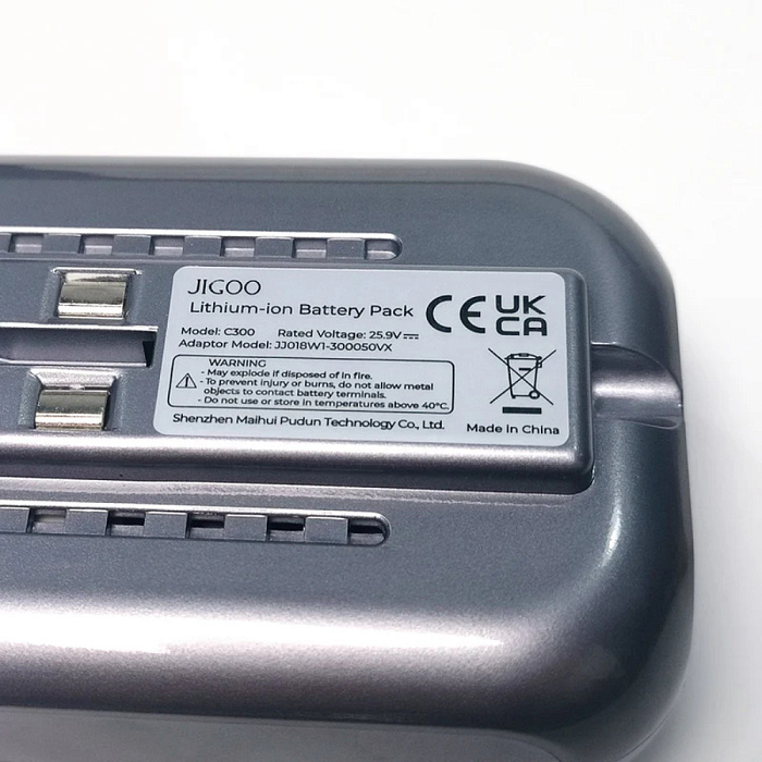 Сменная батарея для пылесоса Jigoo C300 (Grey) купить в интернет-магазине icover