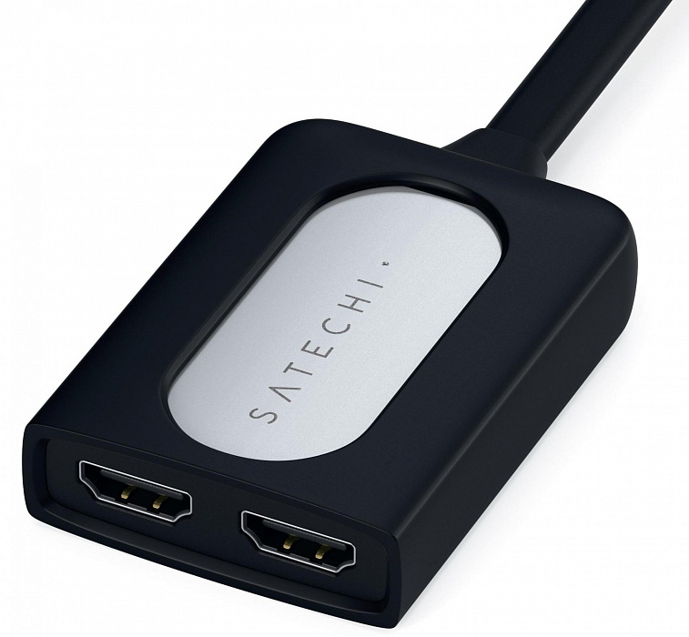 Адаптер Satechi Type-C Dual HDMI Adapter ST-TCDHAS (Silver) купить в интернет-магазине icover