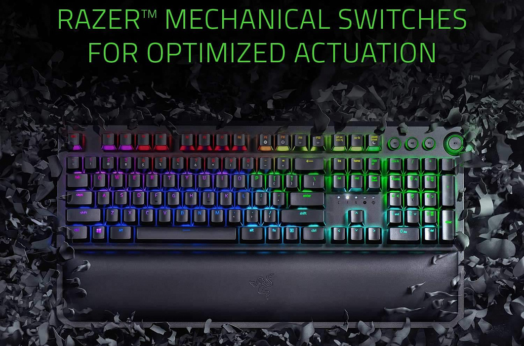 Игровая клавиатура Razer BlackWidow Elite Yellow Switch RZ03-02622700-R3R1 (Black) купить в интернет-магазине icover