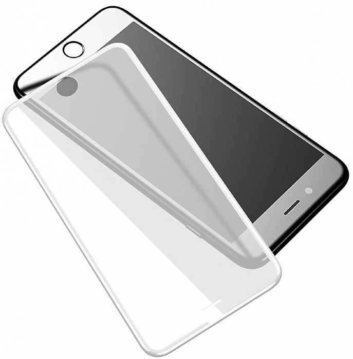 Защитное стекло Baseus Silk-screen Tempered (SGAPIPH7S-ZD02) для iPhone 6/6S/7/8 (White) купить в интернет-магазине icover