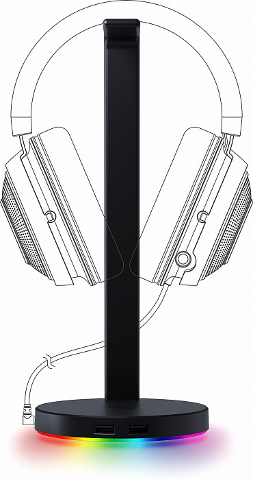 Подставка Razer Base Station V2 Chroma (RC21-01510100-R3M1) для наушников (Black) купить в интернет-магазине icover