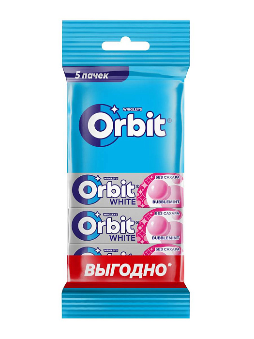 Набор Orbit Сладкая мята (5х13,6г), White Bubblemint (5х13,6г), Сочный арбуз (5х13,6г) купить в интернет-магазине icover