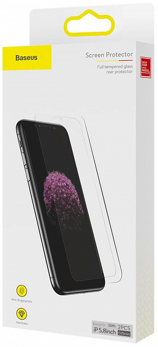 Защитное стекло Baseus Full-glass Tempered Glass Film 0.15mm (SGAPIPH58S-GS02) для iPhone 11 Pro (Transparent) купить в интернет-магазине icover