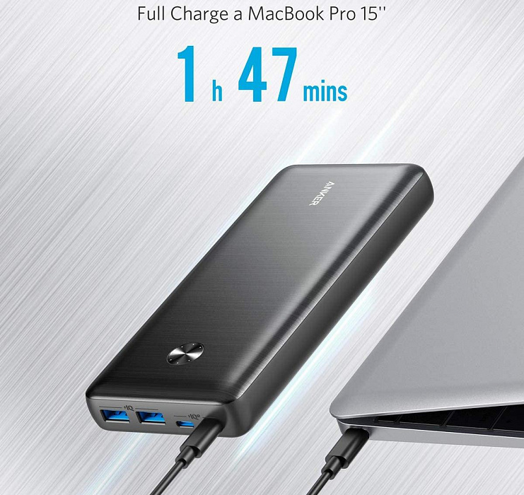 Внешний аккумулятор Anker PowerCore III Elite 25600 mAh A1291H11 (Black) купить в интернет-магазине icover