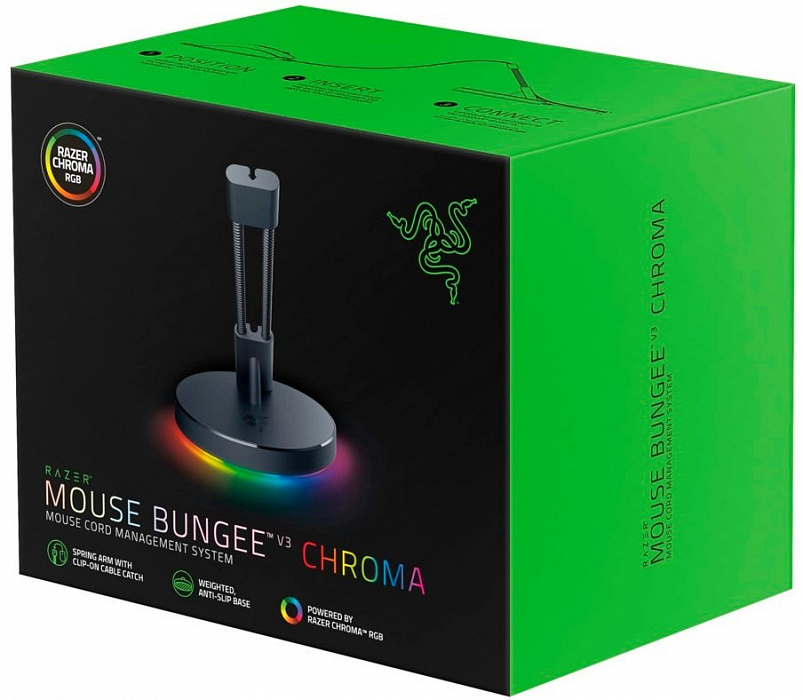 Держатель провода Razer Mouse Bungee V3 Chroma (RC21-01520100-R3M1) купить в интернет-магазине icover