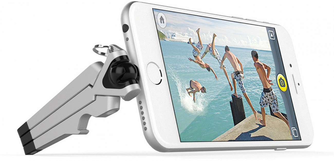 Штатив Kenu Stance v.2 Tripod (ST3-KK-NA) для iPhone 5/5C/5S/5SE/6/6s/6/6s Plus (Silver/Black) купить в интернет-магазине icover