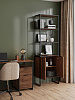 Стеллаж лофт RIDBERG DENVER модуль 1 (Dark Oak/Black) купить в интернет-магазине icover