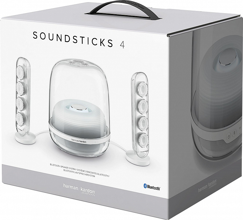 Акустическая система Harman Kardon SoundSticks 4 (White) купить в интернет-магазине icover