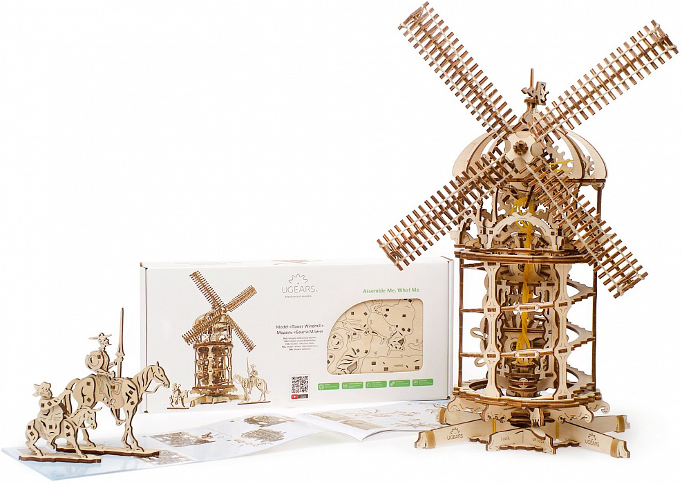 3D-пазл UGears Мельница-Башня (70055) купить в интернет-магазине icover