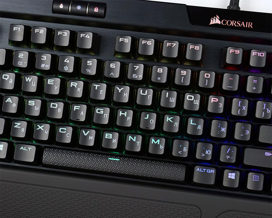 Игровая клавиатура Corsair K70 RGB MK.2 Cherry MX Red CH-9109010-RU (Black) купить в интернет-магазине icover
