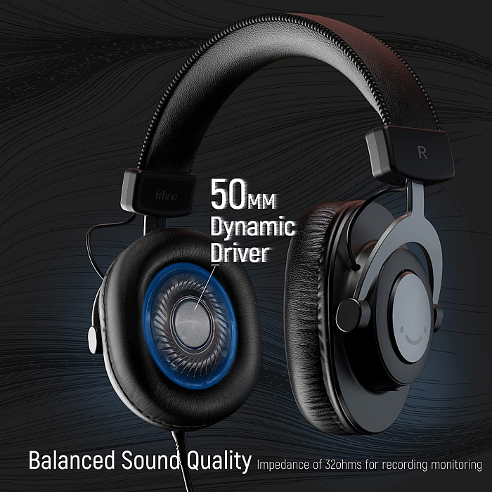 Наушники мониторные Fifine H8 Monitor Headsets (Black) купить в интернет-магазине icover