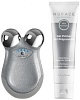 Аппарат для повышения тонуса лица NuFace Mini Break the Ice (Silver) купить в интернет-магазине icover