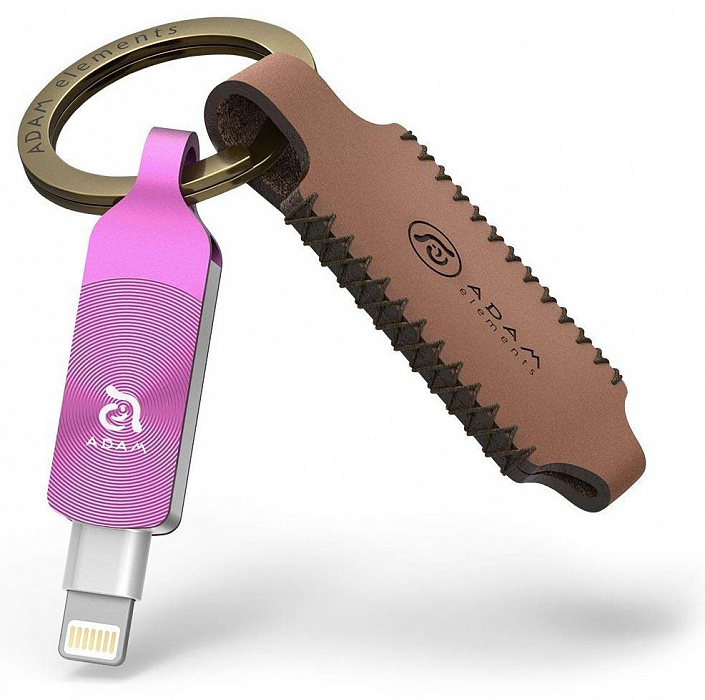 Флеш-накопитель ADAM elements iKlips Duo+ 32Gb (Purple) купить в интернет-магазине icover