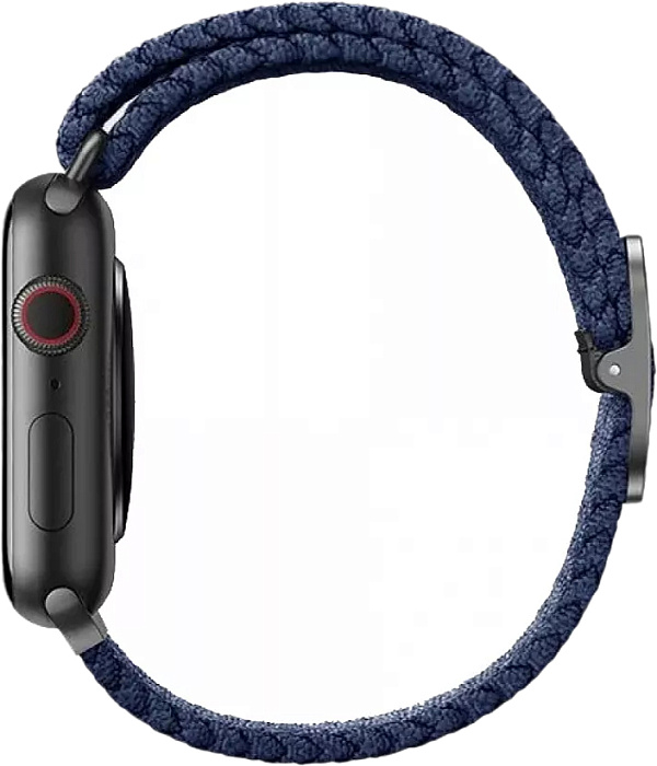 Ремешок Uniq Aspen Strap Braided (44MM-ASPOBLU) для Apple Watch 45/44/42 mm (Blue) купить в интернет-магазине icover