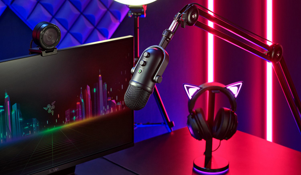 Микрофон Razer Seiren V2 Pro RZ19-04040100-R3M1 (Black) купить в интернет-магазине icover