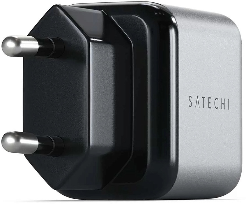 Сетевое зарядное устройство Satechi 30W USB-C GaN Wall Charger ST-UC30WCM-EU (Space Gray) купить в интернет-магазине icover