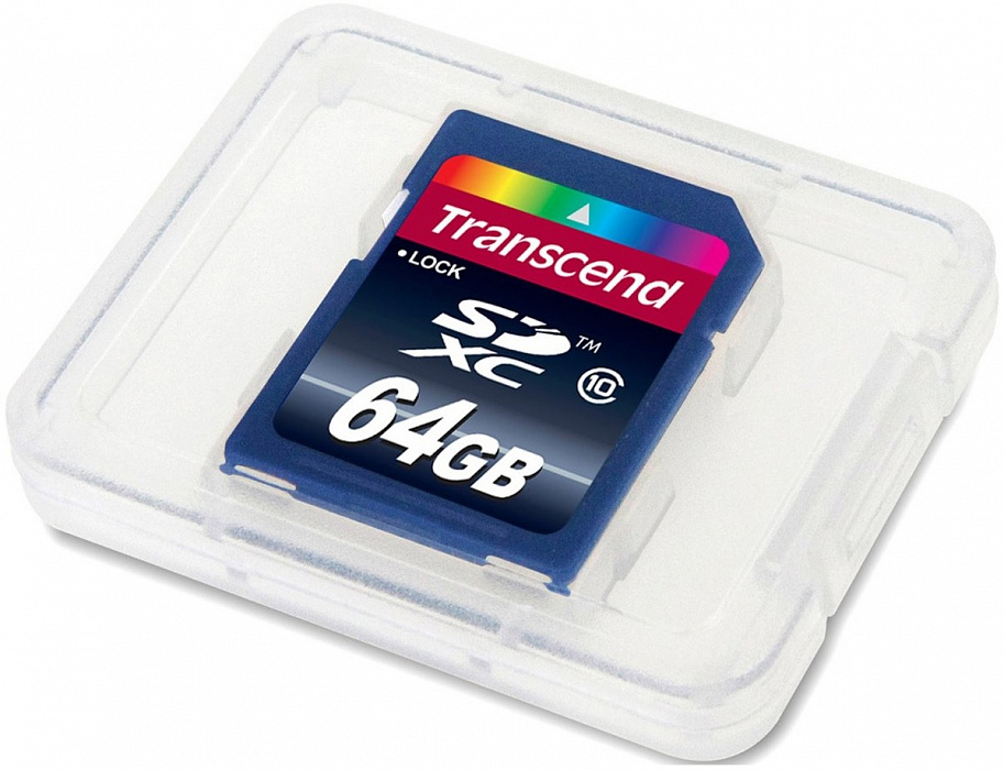 Карта памяти Transcend SD SDXC 64Gb Class 10 (TS64GSDXC10) купить в интернет-магазине icover