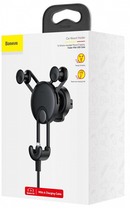 Автомобильный держатель Baseus YY Car Mount (SULYY-01) для iPhone (Black) купить в интернет-магазине icover