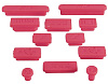 Заглушки портов i-Blason Anti Dust Cup 12psc для MacBook Pro Retina/Macbook Air (Crimson) купить в интернет-магазине icover
