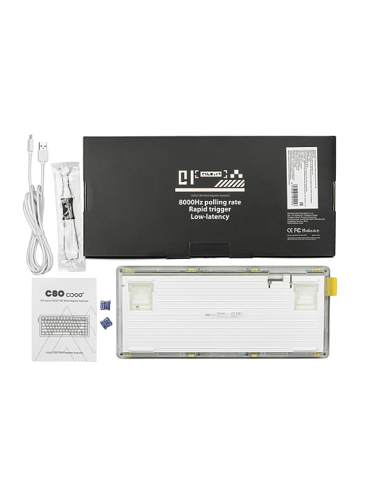 Клавиатура игровая магнитная Cidoo C80 (Transparent) купить в интернет-магазине icover