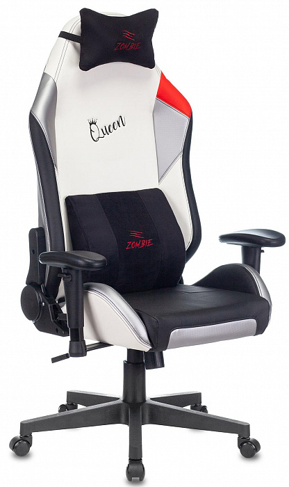 Игровое кресло Бюрократ Zombie HERO QUEEN PRO (Black/White) купить в интернет-магазине icover