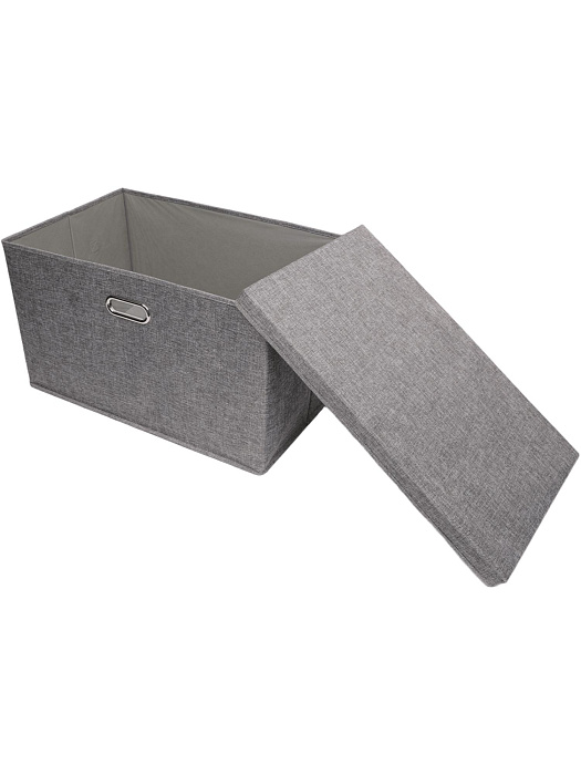 Коробка для хранения вещей тканевая Ridberg 55 х 35 х 32 см (Grey) купить в интернет-магазине icover