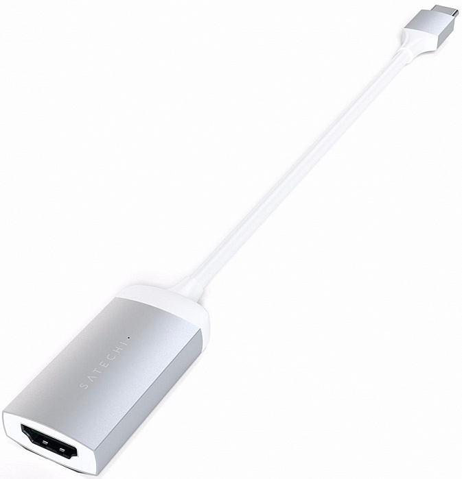 Адаптер Satechi Aluminum Type-C to HDMI ST-TC4KHAS (Silver) купить в интернет-магазине icover