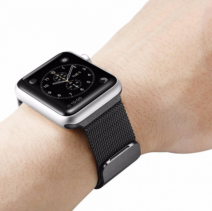 Ремешок Spigen A300 Band Milanese Loop (032WB20343) для Apple Watch 42mm (Space Gray) купить в интернет-магазине icover
