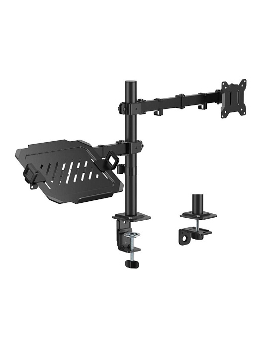 Кронштейн для монитора с ноутбуком Ridberg LDT110-C024ML (Black) купить в интернет-магазине icover