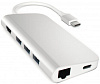 Мультипереходник Satechi Aluminum Type-C Multi-Port Adapter (Silver) купить в интернет-магазине icover