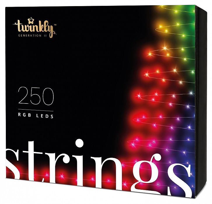 Smart-гирлянда Twinkly Strings RGB 250 (TWS250STP-BEU) купить в интернет-магазине icover