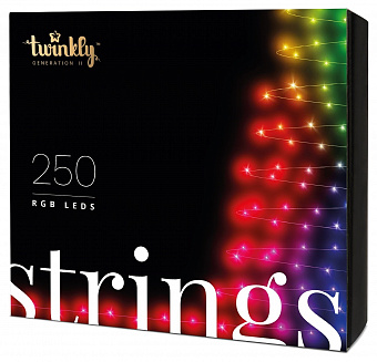 Smart-гирлянда Twinkly Strings RGB 250 (TWS250STP-BEU)