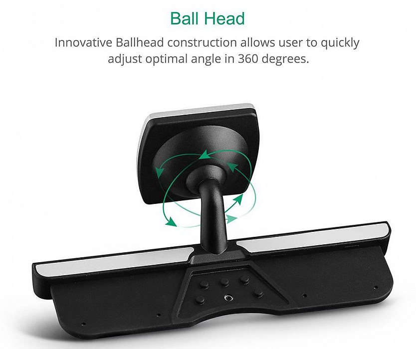 Универсальный магнитный держатель в CD слот для смартфонов Mpow Magnetic 360 Swivel (Black) купить в интернет-магазине icover