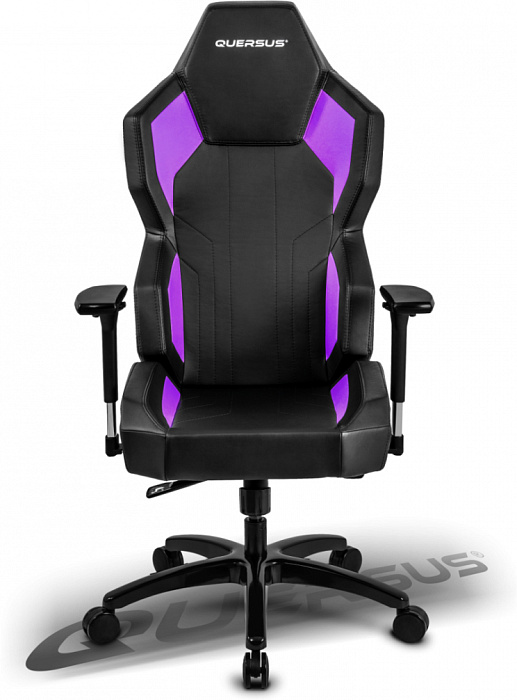 Игровое кресло Quersus Geos G702/XV (Black/Violet) купить в интернет-магазине icover
