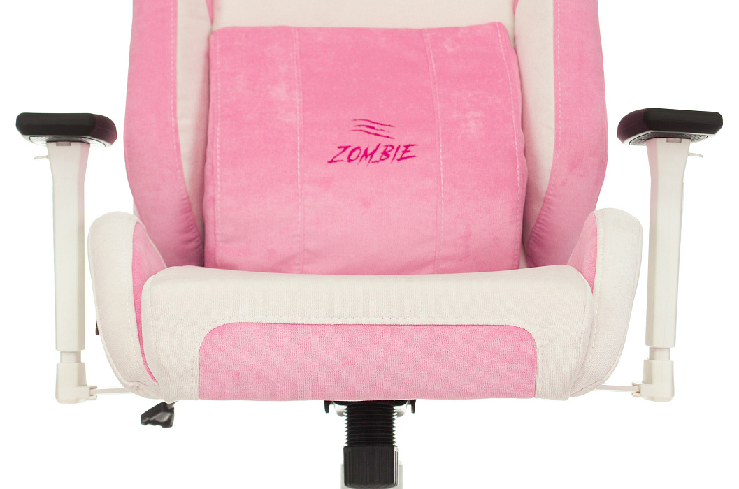 Игровое кресло Бюрократ Zombie EPIC PRO Fabric (White/Pink) купить в интернет-магазине icover