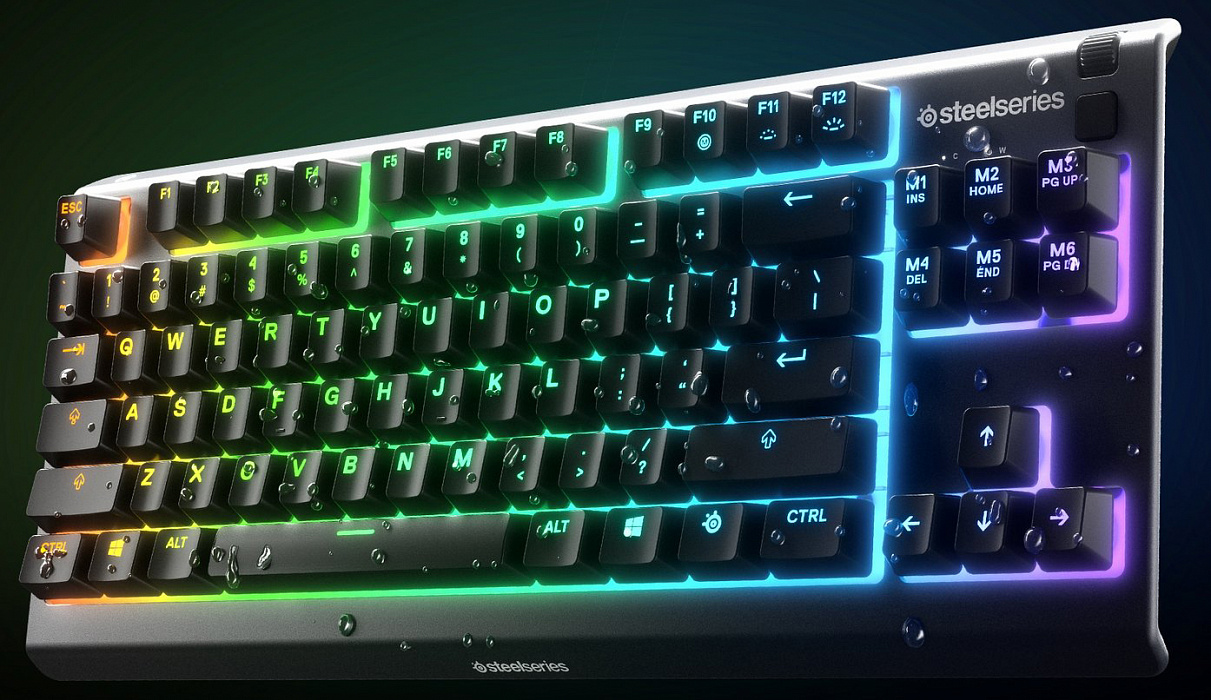 Игровая клавиатура SteelSeries Apex 3 TKL RU (Black) купить в интернет-магазине icover