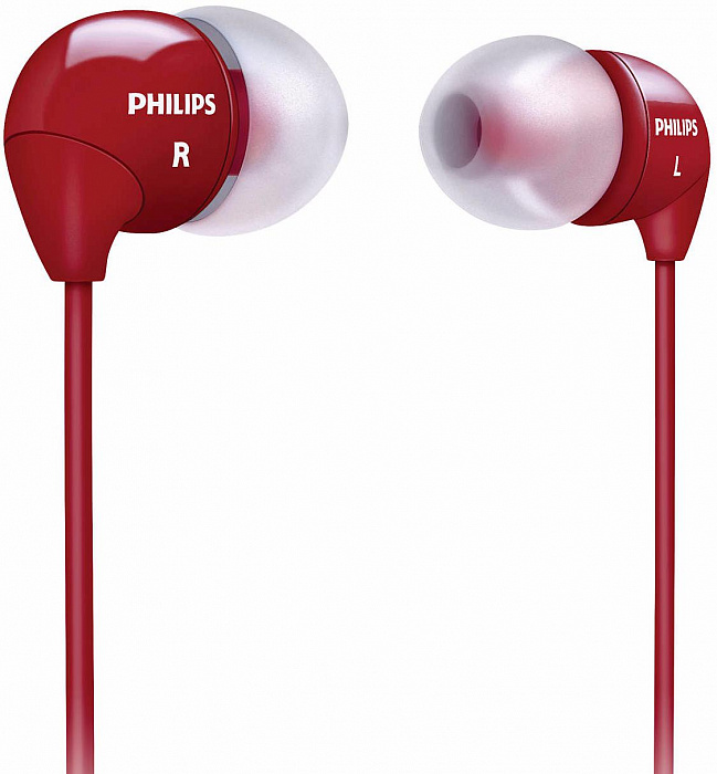 Philips SHE3590 - внутриканальные наушники (Red) купить в интернет-магазине icover