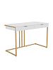 Стол письменный RIDBERG KENTUCKY (White/Gold) купить в интернет-магазине icover