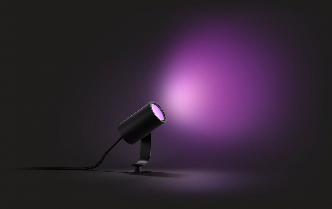 Комплект светодиодная уличных ламп Philips Hue Lily Garden Spotlight 8718696167960 (Black) купить в интернет-магазине icover