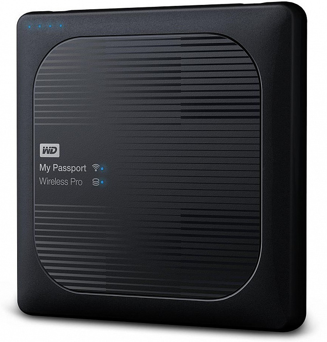 Внешний накопитель Western Digital My Passport Wireless Pro 2.5" USB 3.0 3Tb WDBSMT0030BBK-RESN (Black) купить в интернет-магазине icover