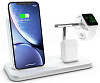 Беспроводное зарядное устройство Zens Stand+Dock+Watch Wireless Charger (White) купить в интернет-магазине icover