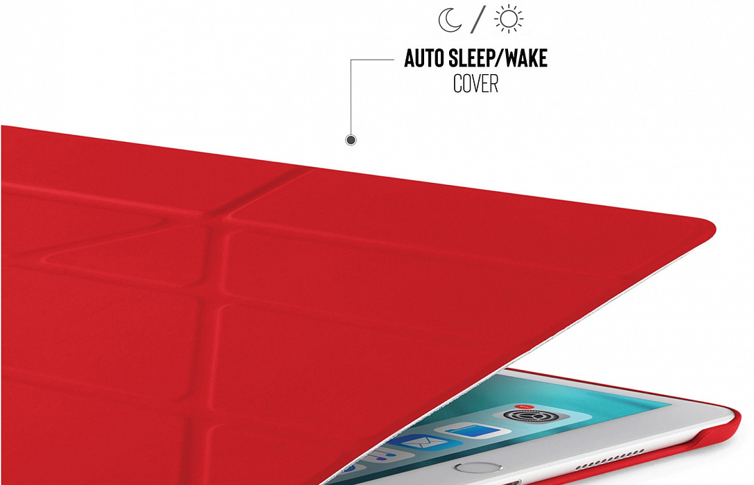 Чехол Pipetto Origami (P043-53-4) для iPad Air/Pro 10.5" (Red) купить в интернет-магазине icover