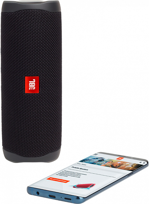 Портативная акустика JBL Flip 5 JBLFLIP5BLK (Black) купить в интернет-магазине icover